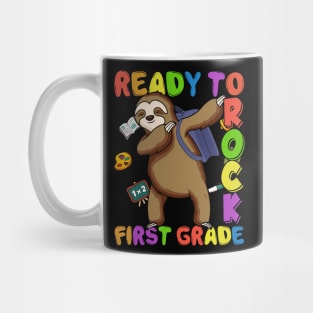 Dabbing 1st Grade Sloth Back To School Mug